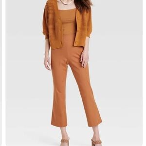 NWT Rust High Rise Kick Flare Ankle Pants